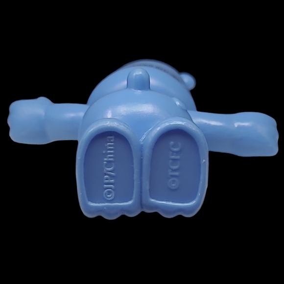 CARE BEARS "GRUMPY BEAR"   BLUE RAIN CLOUD TCFC FIGURE -2 3/8" - Picture 5 of 9